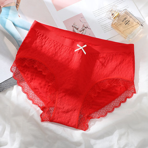 Culottes pour femmes en dentelle, sensation sensuelle et nue, taille mi-haute, confortables - Product Image 3
