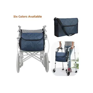 Portable Large Capacity Custom Hanging Wheelchair Back Organizer Bag Waterproof Walker Storage Bag with Inner Pocket