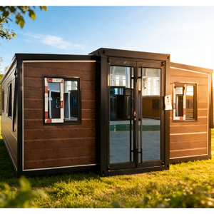 Villa conteneur de luxe extensible à double aile - <span class=keywords><strong>Maison</strong></span> préfabriquée moderne avec fenêtres pleine hauteur - Product Image 2