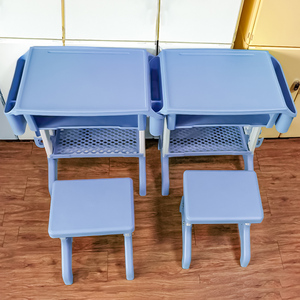 Venta al por mayor de diseño moderno cómodo de plástico de un solo asiento mobiliario escolar silla portátil entrenamiento escritorio silla conjunto para estudiantes - Product Image 3