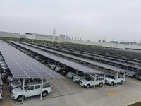 Structure de carport solaire premium pour stationnement résidentiel et station de recharge de véhicules électriques avec panneaux solaires