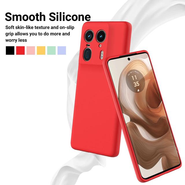 Silicone Phone Case for Motorola G53/G60s/G62/G71/Moto Edge 50/40/30 ULTRA-Shockproof Anti-Fingerprint 15 Colors
