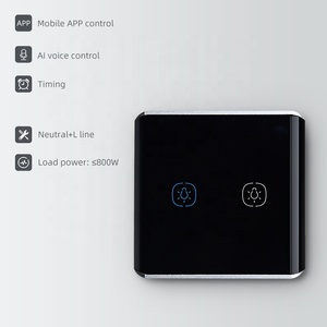 Interrupteur intelligent Tuya Smart Zigbee compatible avec l'application Tuya Smart, norme européenne, contrô<span class=keywords><strong>le</strong></span> des lumières, compatible avec Yandex <span class=keywords><strong>Alice</strong></span>, tactile - Product Image 2