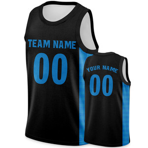 <span class=keywords><strong>Camiseta</strong></span> de <span class=keywords><strong>Baloncesto</strong></span> Transpirable Negra Personalizada al por Mayor para Adultos, Impresión por Transferencia de Calor de Alta Calidad, Secado Rápido, Talla Grande, 100% - Product Image 6