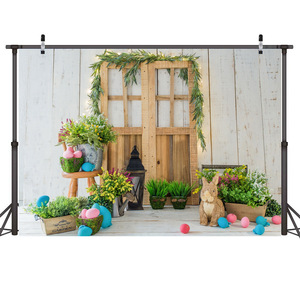 Fondo de tela de Pascua para fotografía de niños, paño para fiesta, festival de huevos, Comercio Exterior, cruce de fronteras - Product Image 2