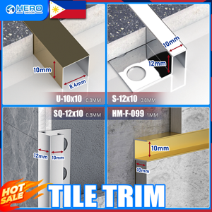 Fournisseur de profilés de finition en métal pour <span class=keywords><strong>carrelage</strong></span> aux Philippines, proposant des profilés décoratifs populaires en aluminium blanc pour bordures de <span class=keywords><strong>carrelage</strong></span>, avec support d'échantillons. - Product Image 1