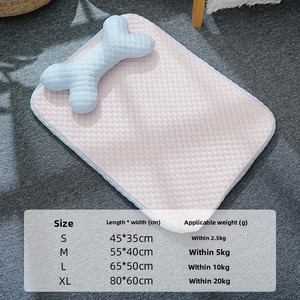 Kühlmatte für Haustiere mit Knochenkissen, atmungsaktive Sommer-Schlafmatte für Hunde und Katzen, Kühlmatte für Hunde - Product Image 6