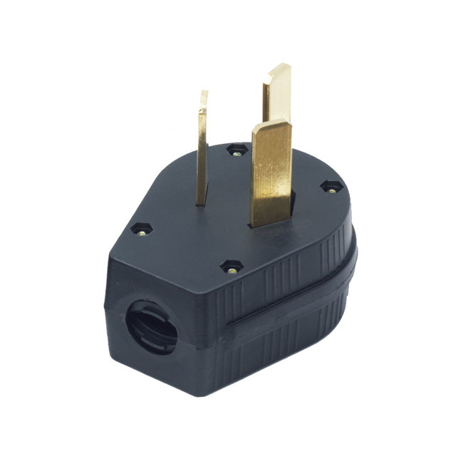 Linsky 50A 125V-250V NEMA L10-50P Industrial Plug Plastic Extension Socket US