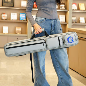 IVYCAW Étui de billard en alliage d'aluminium à 8 compartiments pour 4 queues + 4 poignées, sac souple pour queues de billard à joint fendu - Product Image 3