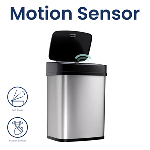 2026 Más Vendido Cubo de Basura Inteligente de Acero Inoxidable de 20L con Sensor y Tapa, para Interiores, con Funcionamiento a Batería - Product Image 2