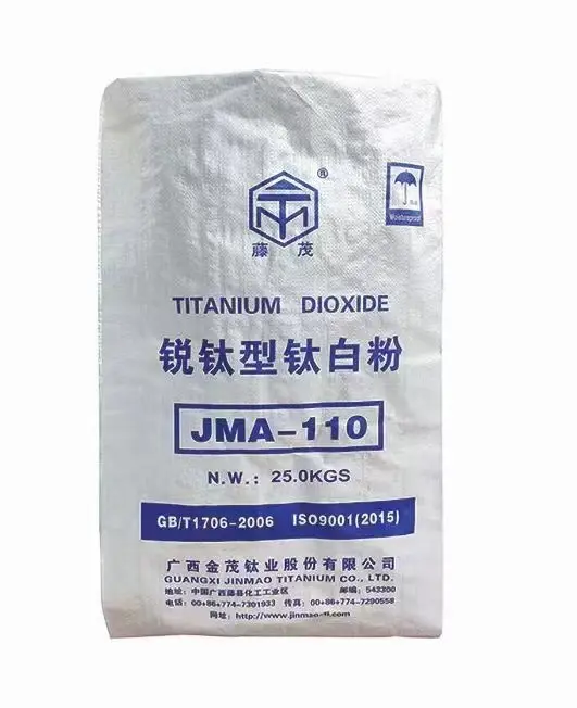 Großes Lagerbestand Oxidpigment Anatse Tio2 Pulver JMA-110 Titandioxid für Farbe Kunststoff Papierherstellung