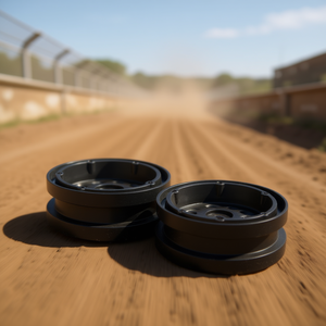 Ruedas de coche de carreras de aleación negras D0100HXF7DA para uso en carreras todoterreno - Product Image 2