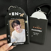 Porte-cartes PVC Kpop Série EN Design Personnalisé Style Coréen, Ensemble de cartes de visite, Rangement pour cartes de restaurant Star-chasing Aidou