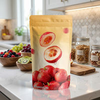 Sachet d'emballage alimentaire OEM 1 kg personnalisé avec fermeture éclair, résistant à l'humidité, de qualité alimentaire, pour aliments pour animaux, aliments pour bébés, salades, gelées, chewing-gums, pommes de terre
