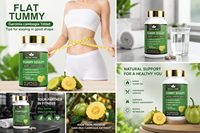 Capsules pour un ventre plat en marque privée, extrait de Garcinia Cambogia, capsules brûle-graisses pour perdre du poids, capsules amincissantes pour tout le corps