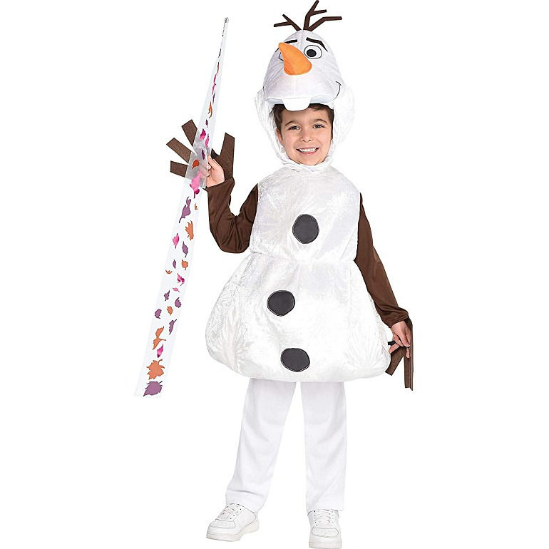 Disfraz divertido de Olaf para Halloween, traje de dibujos animados para fiesta, película, muñeco de nieve, gran oferta