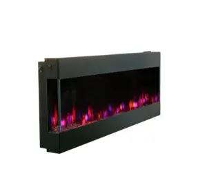 3 Sides Multi-flame Built-in Hanging Built-in Heating Electric Fireplace Insert Luxury Modern Ornament Customized