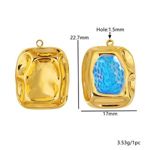 Sun And <b>Moon</b> Pendant 18K Gold Plated Stainless Steel Jewelry Findings For DIY Necklace <b>Earrings</b> Accessories - Product Image 3