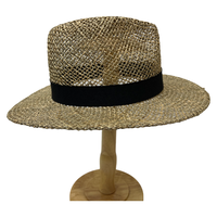 Chapeau Fedora Panama en paille de haute qualité, respirant, naturel, écologique, pour la plage, les voyages d'été, décontracté, unisexe