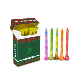 Caja de cigarrillos creativa con soportes para tees de golf, 100 unidades, base de madera, portátiles, coloridos, para golf. - Product Image 2