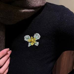 Nuevo Broche de Lujo con Incrustaciones de Microcirconitas en Forma de Mariposa y Flor, Perla de Agua de Mar para Trajes y Abrigos, Patrón Numérico en el Pecho - Product Image 4