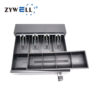Máquina registradora electrónica para pequeñas empresas 4 ranuras para billetes 4 bandejas para monedas cajón de efectivo - Product Image 3