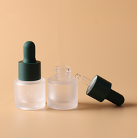 Flacons compte-gouttes transparents givrés de 5 ml et 10 ml, flacons compte-gouttes en verre pour la distribution d'huiles essentielles et d'extraits