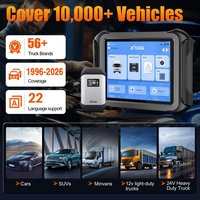 Máquina de Diagnóstico XTOOL D9HD, Escáner OBD2 de 12/24 Voltios, Herramientas de Diagnóstico para Automóviles y Camiones Pesados con Más de 45 Funciones de Reinicio