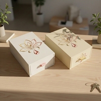 Boîtes rigides personnalisées haut de gamme pour parfums et cosmétiques, avec tiroir, écologiques, biodégradables, recyclables, doublées d'éponge, finition mate