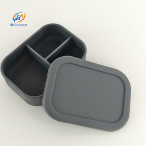 Tùy Chỉnh BPA Miễn Phí Sinh Thái Thân Thiện Với Thực Phẩm Lưu Trữ Container Hộp Ăn Nhẹ Trường Hộp Ăn Trưa Trẻ Em Trẻ Em <span class=keywords><strong>Silicone</strong></span> Bento Cao Su Hộp Ăn Trưa - Product Image 2