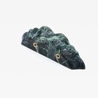 Poignée de porte d'armoire en marbre de luxe STONEKOCC, élégante, en pierre naturelle sculptée à la main, forme de diamant, pour tiroir de cuisine, décoration intérieure