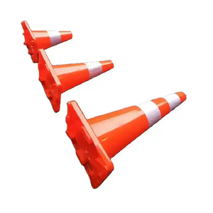 Дорожный конус из ПВХ, 90 см, светоотражающий, белый, для безопасности дорожного движения, хит продаж - Product Image 1