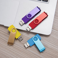 Clé USB 2.0 Métallique 128 Mo 4 Go 8 Go 16 Go 32 Go 64 Go – Lot de 10 – Portable avec Cordon Porte-clés – Mélange de Couleurs – Garantie 1 An