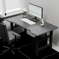 Bureau pliable, plateau en MDF fibre de carbone, structure en acier robuste, table d'écriture portable pour ordinateur pour bureau à domicile et étude