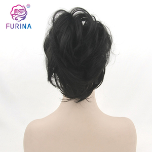 Personalizado personalizado rizado Cola de Caballo cordón corto rizado Cola de Caballo deportes Cola de Caballo diadema para chica blanca - Product Image 3