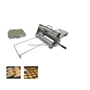 Newest Manual Folding Dough Sheeter Machine Table Top Pastry Cookies Dough Sheeter Making Machine