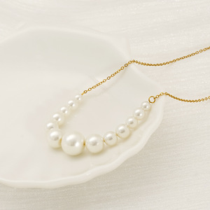 ZOGXIN Pearl Necklace Imitation Pearl Gold Chain Women's Choker Gift Jewelry - Product Image 4