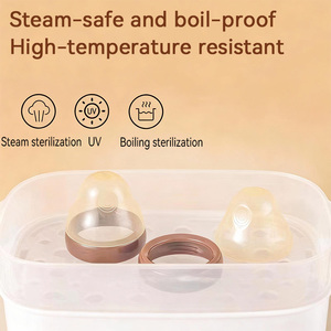 Lot de biberons en <span class=keywords><strong>verre</strong></span> en gros, prix d'usine, <span class=keywords><strong>biberon</strong></span> anti-colique avec tétines jetables, service OEM de logo personnalisé - Product Image 2