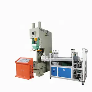 HIGH OUTPUT TAKE AWAY DISPOSABLE AUTOMATIC ALUMINUM FOIL FOOD PLATE PUNCHING AND FORMING MACHINE LINE