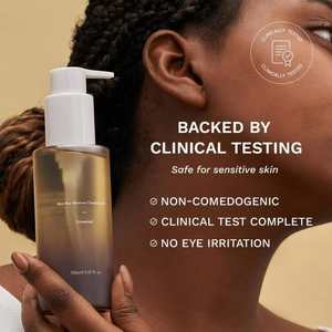 Aceite Limpiador Hidratante de Arroz Negro 150ml Sin Perfume Desmaquillante Facial - Product Image 2