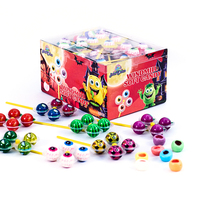 Halal JDH Earth Spider Eyeball 3D Explosie Gummy Candy Fruitig Aroma Meerkleurig Zoete Smaak Fruit Sandwich Hot Sale Fles