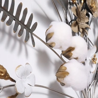 Décoration murale en métal en forme de fleur pour la maison