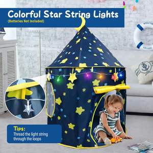 Tente de jeu pour enfants, <span class=keywords><strong>château</strong></span> de princesse pliable, tissu doux, portable, cadeau, maison de jeu, tente de <span class=keywords><strong>château</strong></span> pour enfants - Product Image 3