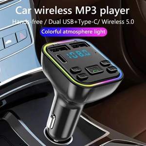 Lumière colorée type c usb radio lecteur de <span class=keywords><strong>musique</strong></span> bluetooth fm émetteur pour <span class=keywords><strong>voiture</strong></span> lecteur mp3 <span class=keywords><strong>transmetteur</strong></span> fm bluetooth kit de <span class=keywords><strong>voiture</strong></span> - Product Image 3