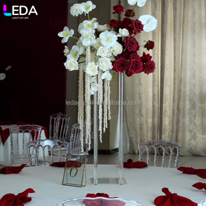 LEDA Wedding Supplier Centerpieces Table Decorations Acrylic Flower Stand Display Rack Wedding Decoration - Product Image 1
