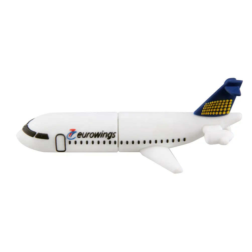 Factory directly custom aircraft pendrive 8GB PVC plane model memory stick 3D airplane shaped usb flash drive with logo
