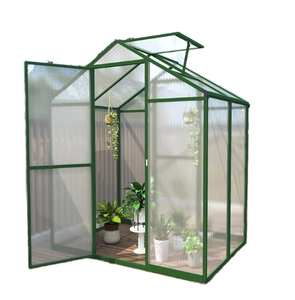 <span class=keywords><strong>Serre</strong></span> en polycarbonate avec structure en aluminium <span class=keywords><strong>de</strong></span> <span class=keywords><strong>4x6</strong></span> pieds, petite véranda extérieure pour <span class=keywords><strong>jardin</strong></span> - Product Image 3