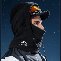 HT-2456 Pasamontañas de Forro Polar Cálido al por Mayor, Protector de Cuello, Gorro para Esquí y Ciclismo, Acepta Logotipo Personalizado