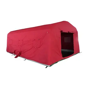 定制的有风野营管帐篷红色充气帐篷户外