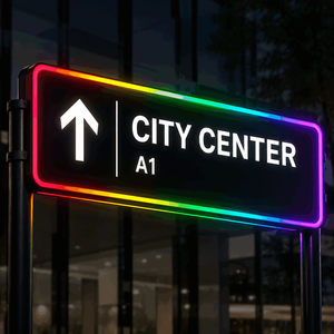 Panneau d'affichage rétroéclairé en PC texturé givré, personnalisé de 200x150mm à 200x400mm pour les panneaux directionnels et d'orientation des halls d'hôtel - Product Image 5